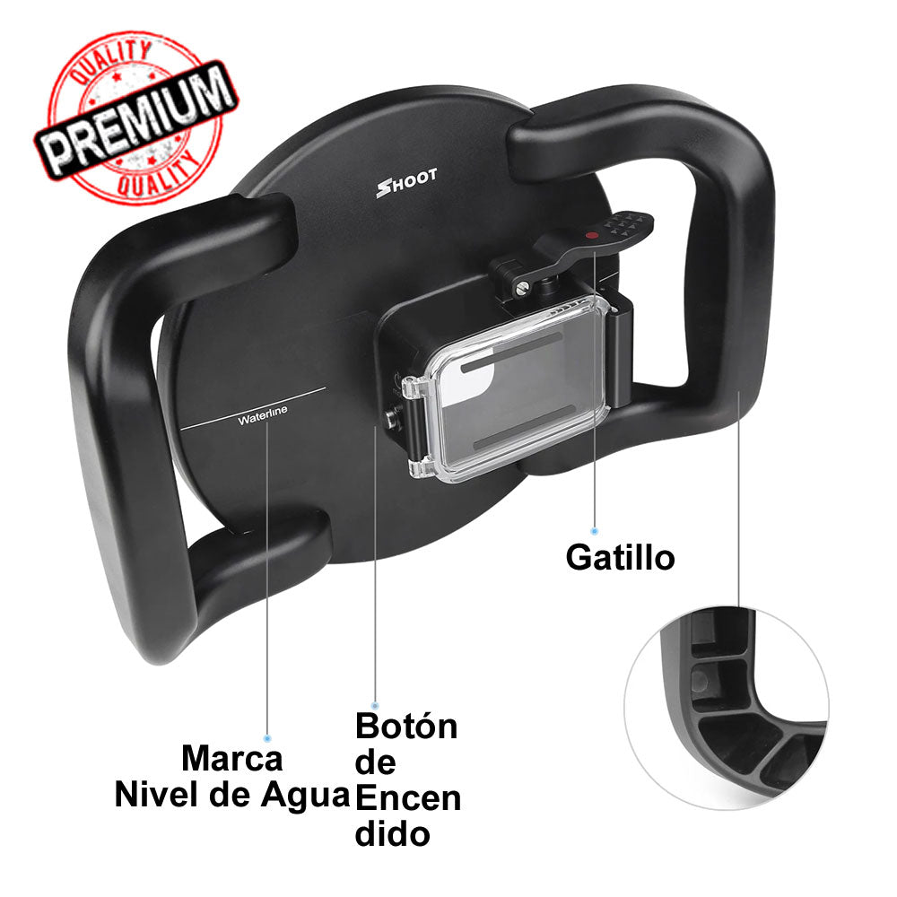 Domo Shoot con Estabilizador Compatible GoPro Hero 13 Hero 12 Hero 11 Hero 10 Hero 9 Black