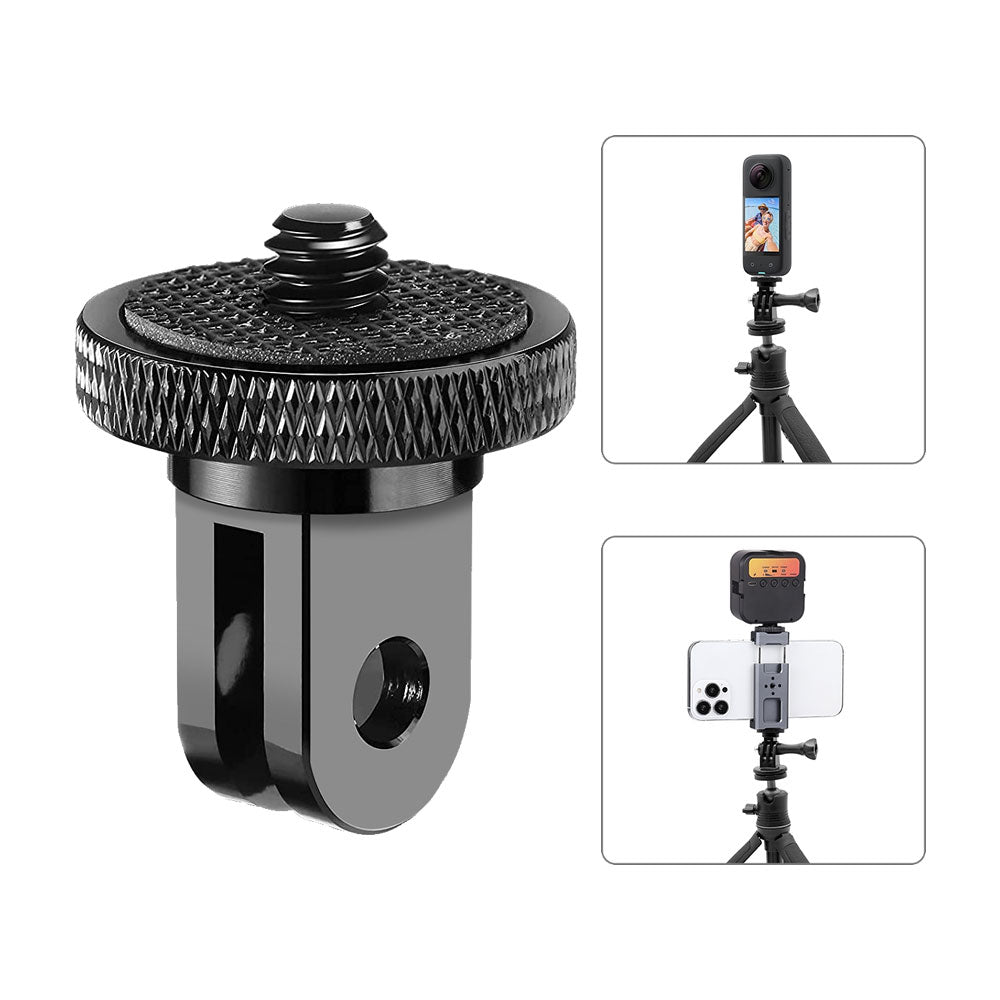 Adaptador Inverso Chico Aluminio Compatible Insta360 GoPro Cámaras Deportivas