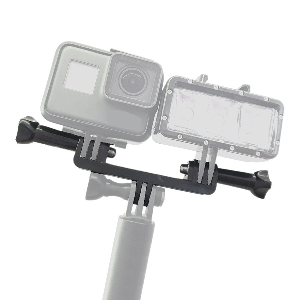 Base Doble Compatible GoPro Eken Sjcam Cámaras Deportivas