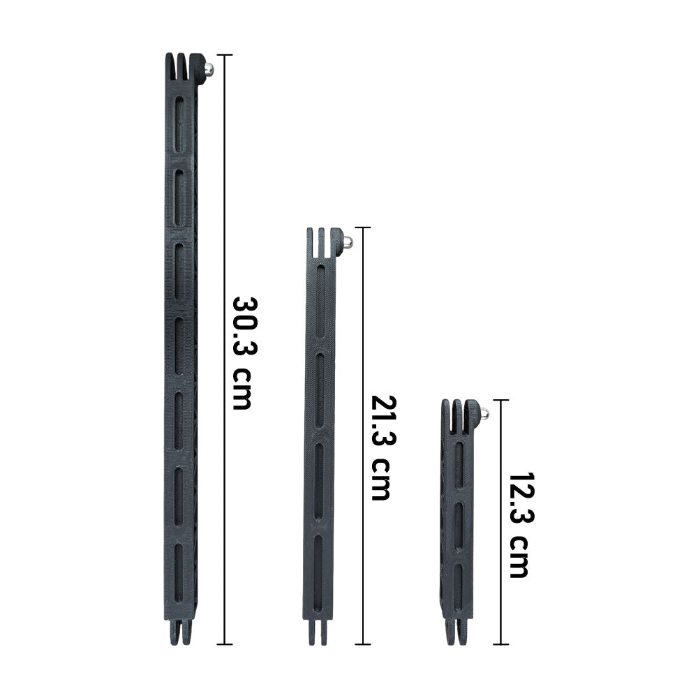 Bases Kit Extensiones 3 Piezas Monturas Para GoPro Cámaras Deportivas