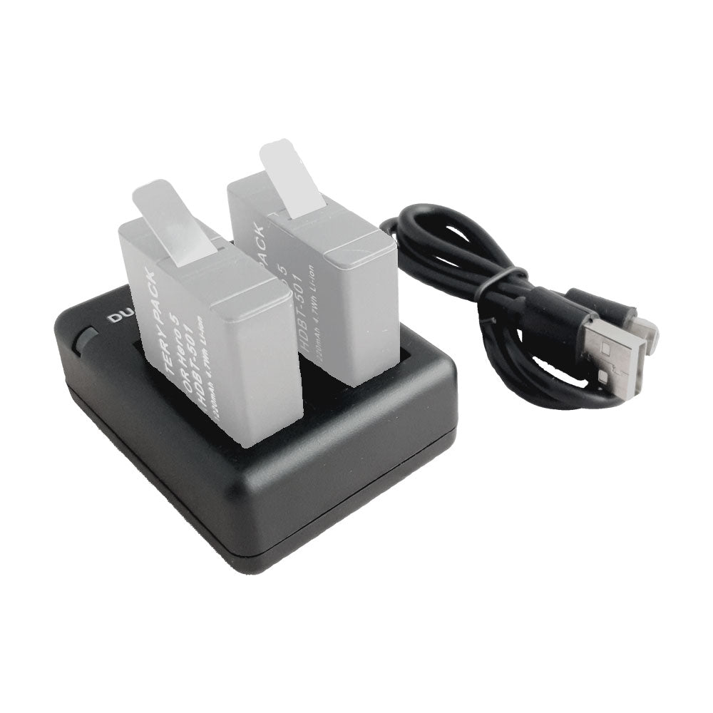 Cargador Baterías Doble Compatible GoPro Hero 8 7 6 5 2018