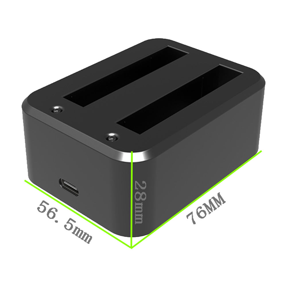 Cargador Baterías Doble Compatible Insta360 X3