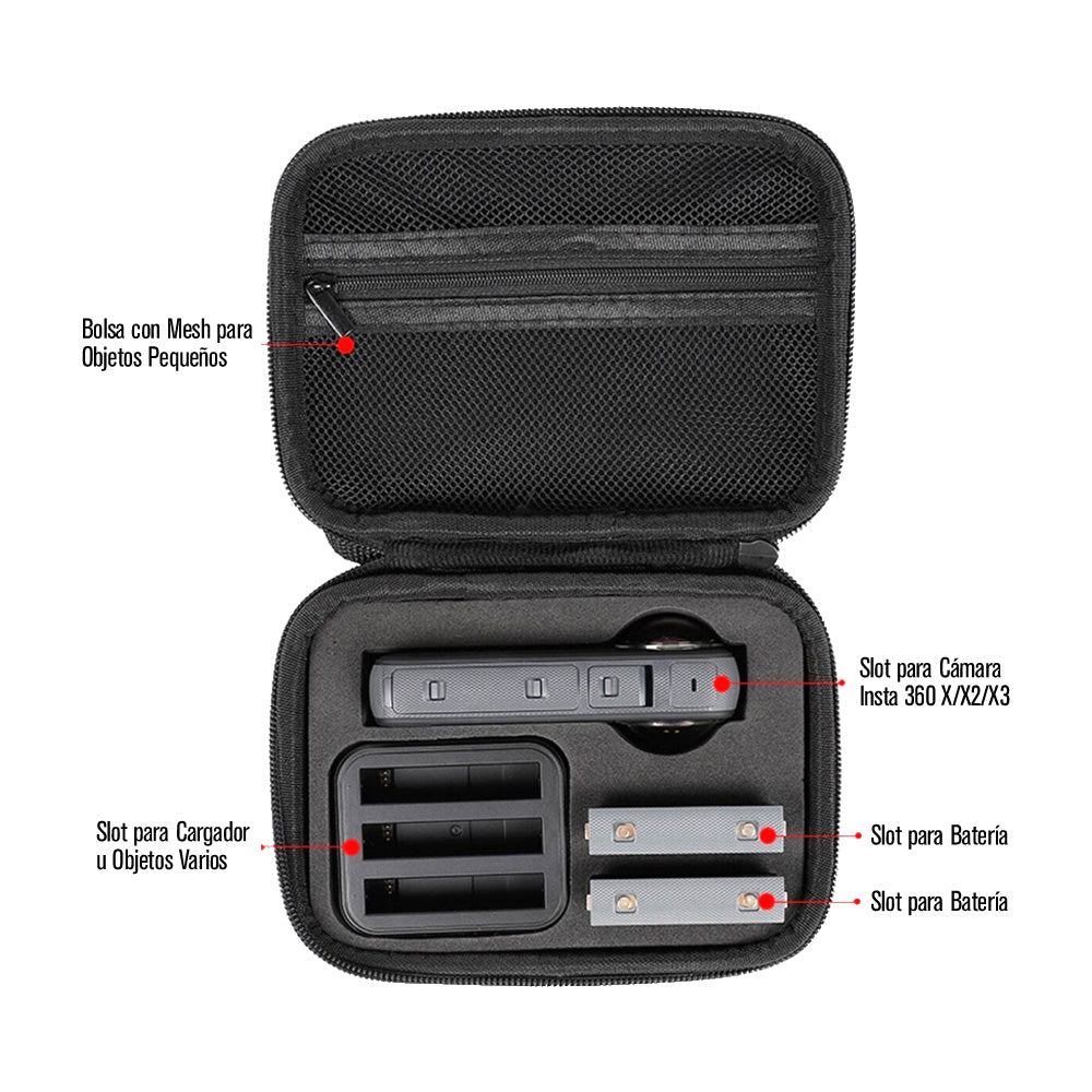 Estuche Maletín Chico Compatible Insta360 One X X2 X3