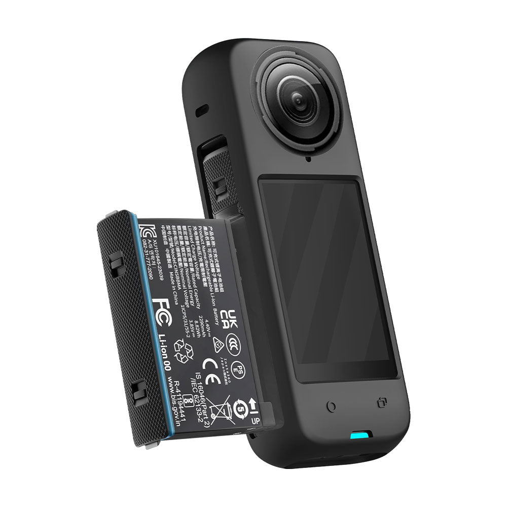 Funda Silicón con Tapas Lentes Compatible Insta360 X4