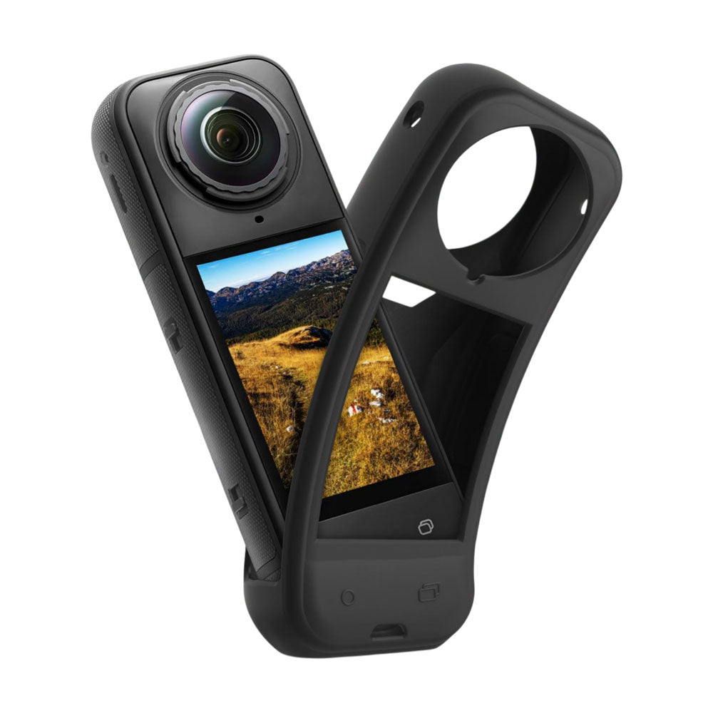 Funda Silicón con Tapas Lentes Compatible Insta360 X5