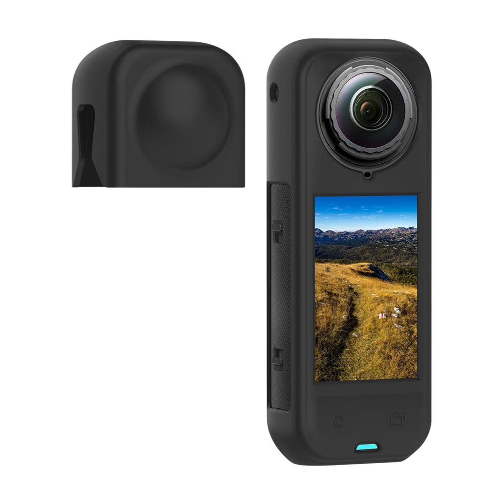 Funda Silicón con Tapas Lentes Compatible Insta360 X5