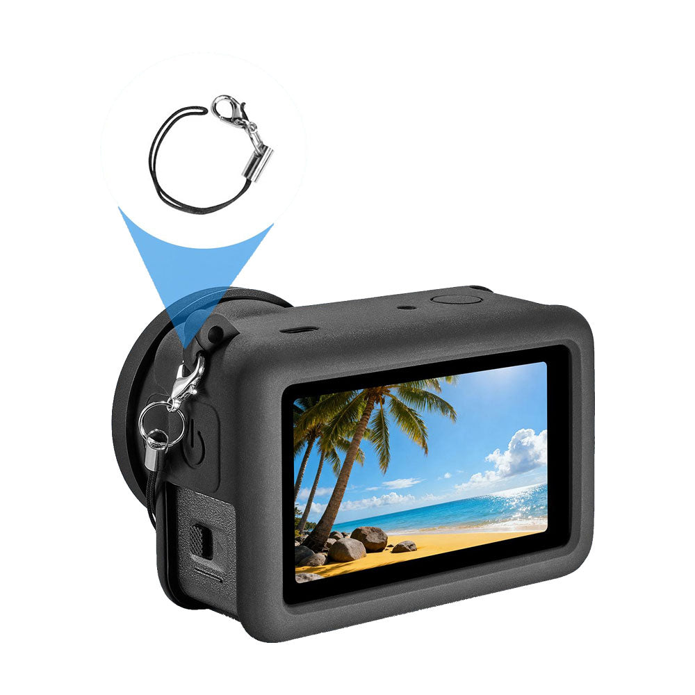 Funda Silicón Correa y Tapa Lente Para Osmo Action 6
