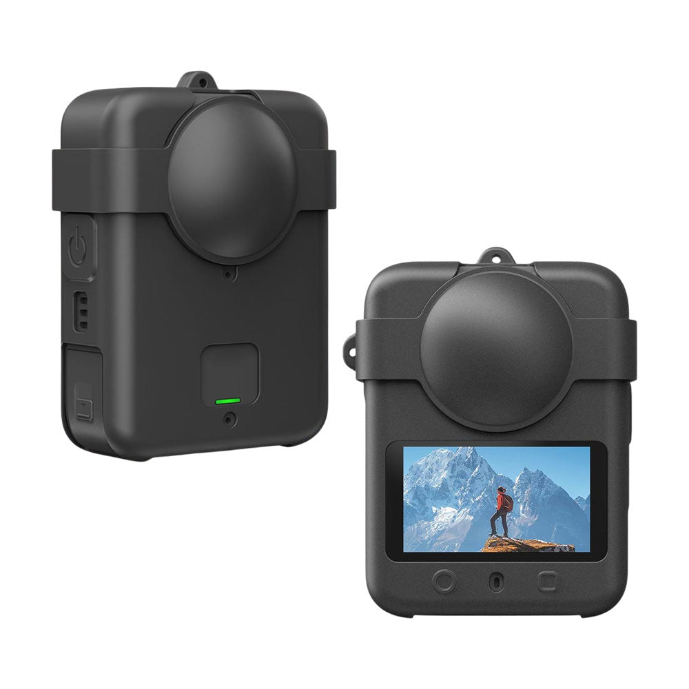Funda Silicón con Tapas Lentes Protección Compatible DJI Osmo 360