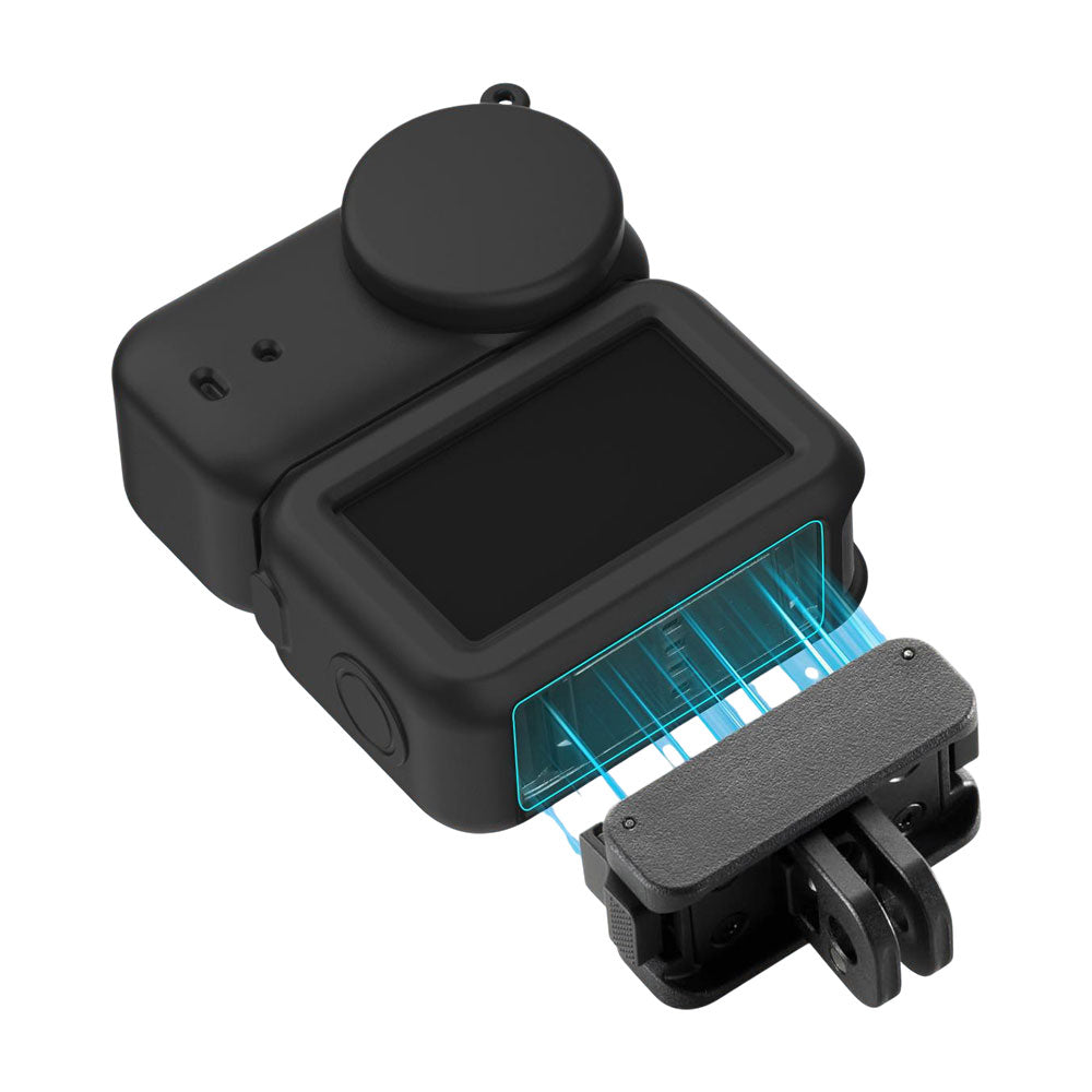 Funda Silicón y Tapa Lente Para Osmo Nano