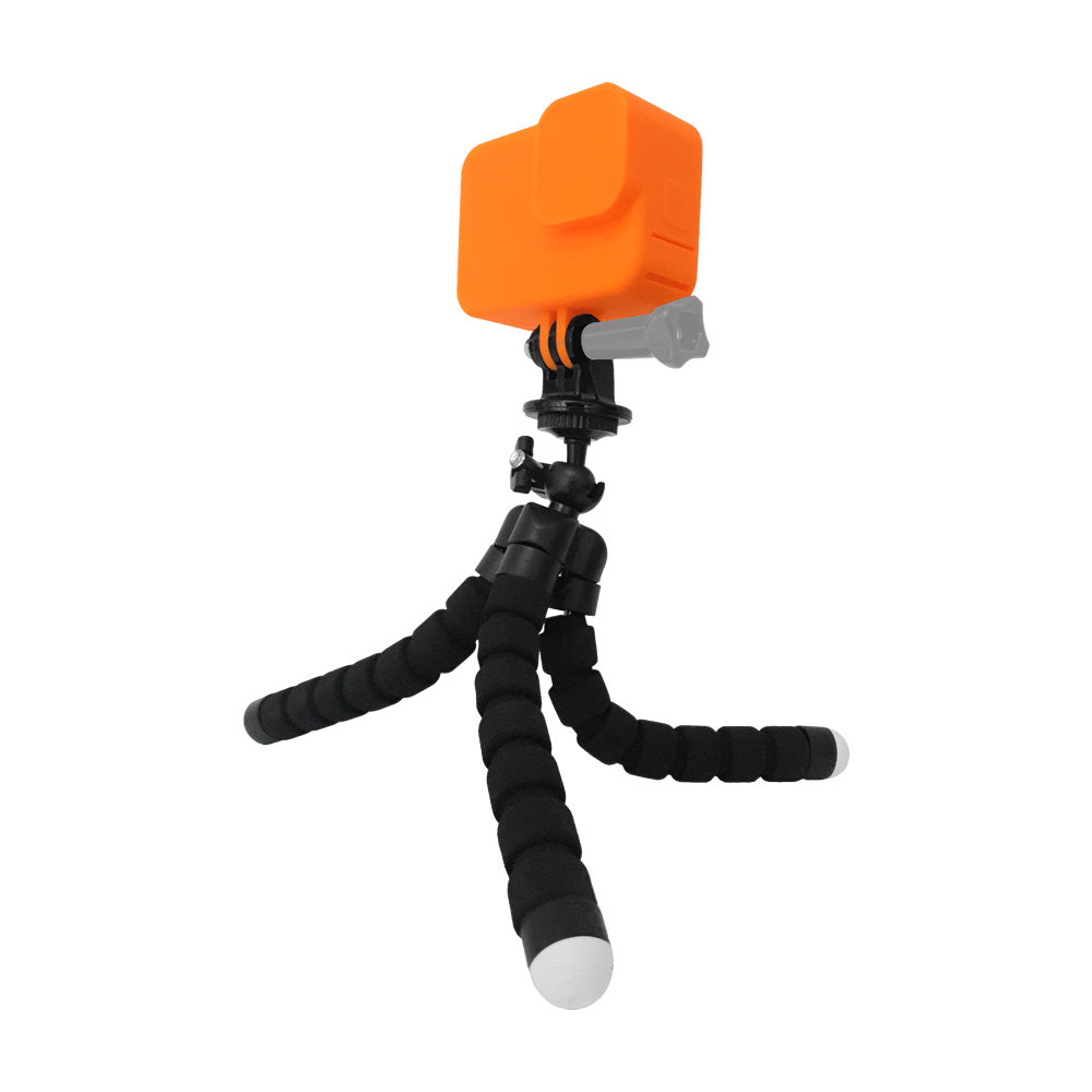 Tripié Flexible Sencillo Compatible GoPro Cámaras Deportivas