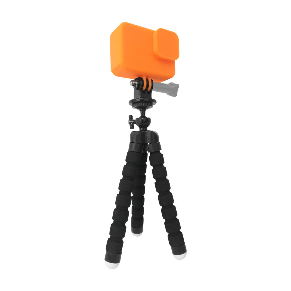 Tripié Flexible Sencillo Compatible GoPro Cámaras Deportivas