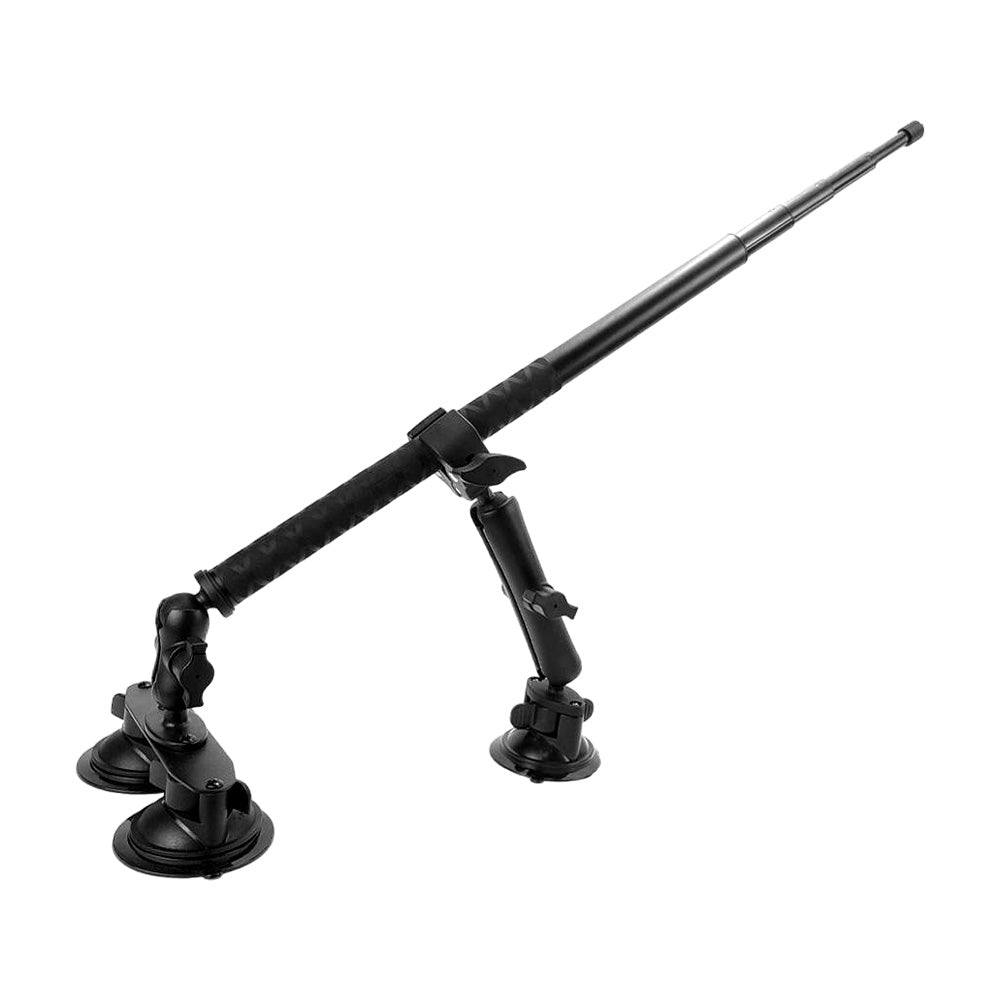 Ventosa Triple con Selfie Stick Auto Compatible Insta360 GoPro Cámaras 360