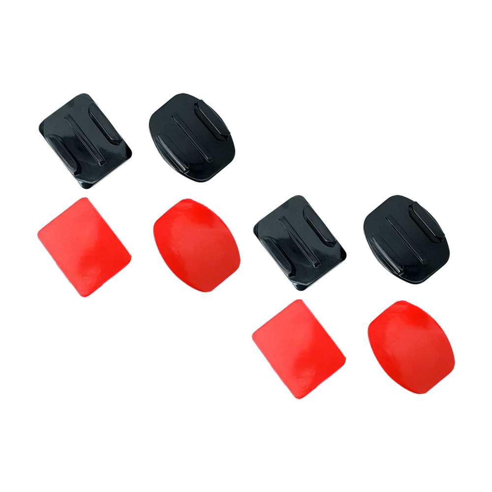 Bases con Adhesivo 2 Plano 2 Curvo Compatible GoPro Cámara Deportiva