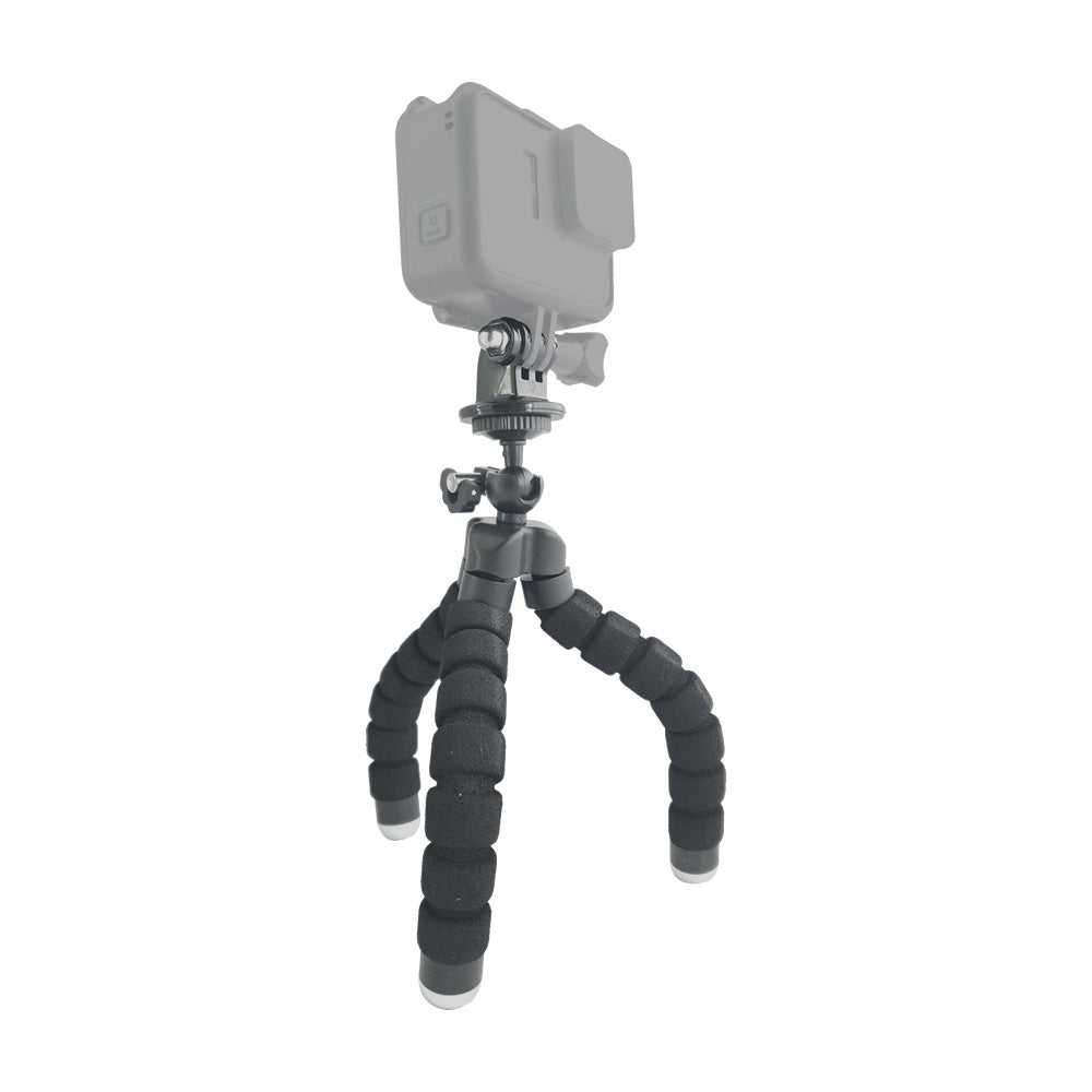 Tripié Flexible Sencillo Compatible GoPro Cámaras Deportivas