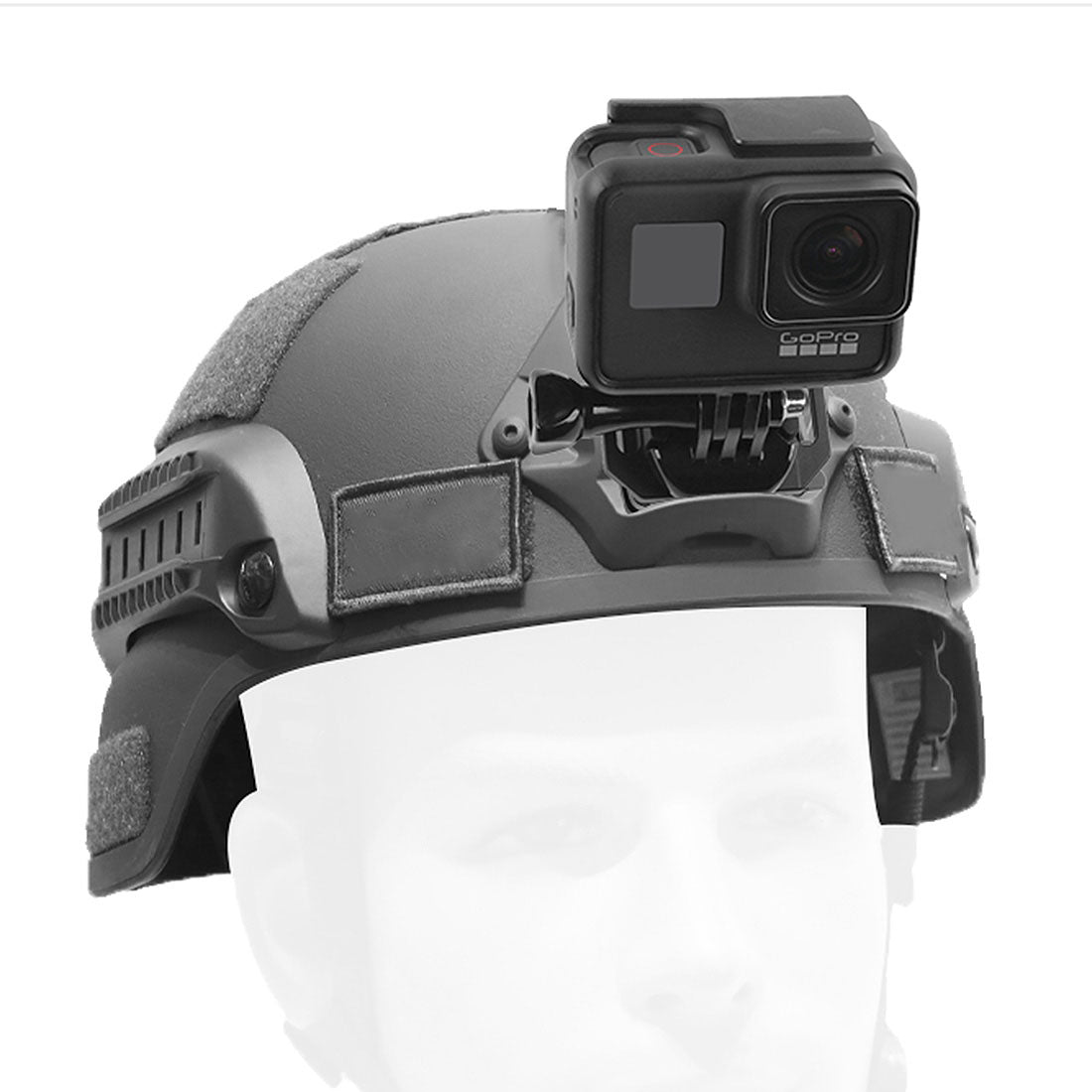 Base Casco Táctico Aluminio Compatible GoPro NVG Sport Cam