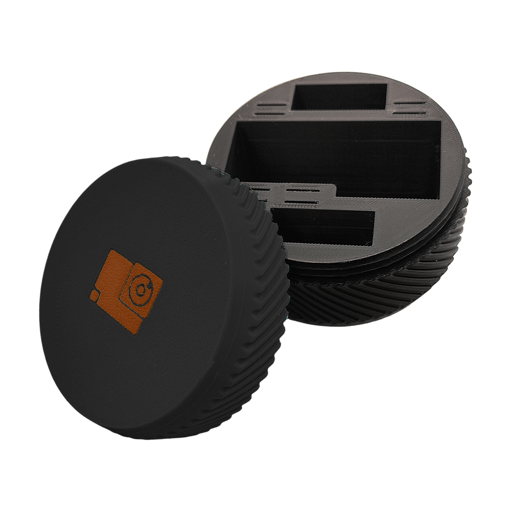 Estuche Impresión 3D Circular Compatible GoPro Hero 12 11 10 9 Negro