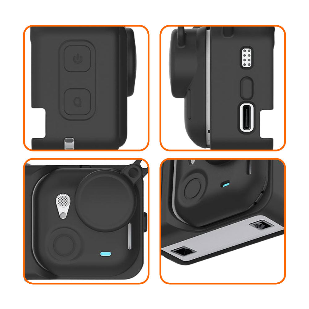 Funda Silicón, Correa y Tapa Para Insta360 Go Ultra