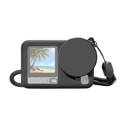 Funda Silicón Correa y Tapa Lente Para Osmo Action 6