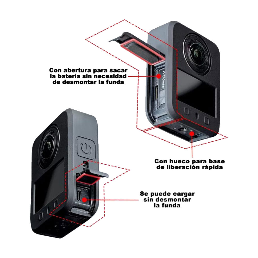 Funda Silicón Protección Compatible DJI Osmo 360
