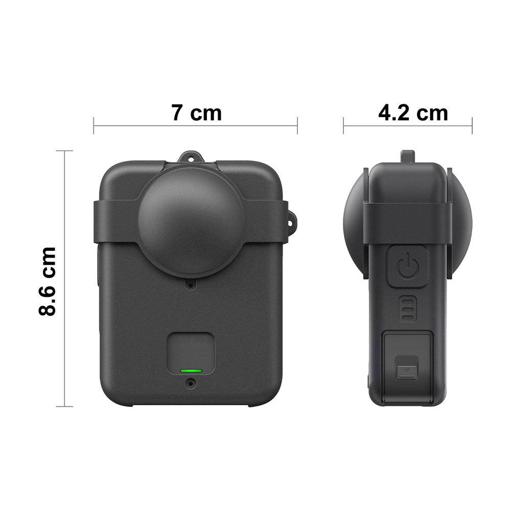 Funda Silicón con Tapas Lentes Protección Compatible DJI Osmo 360