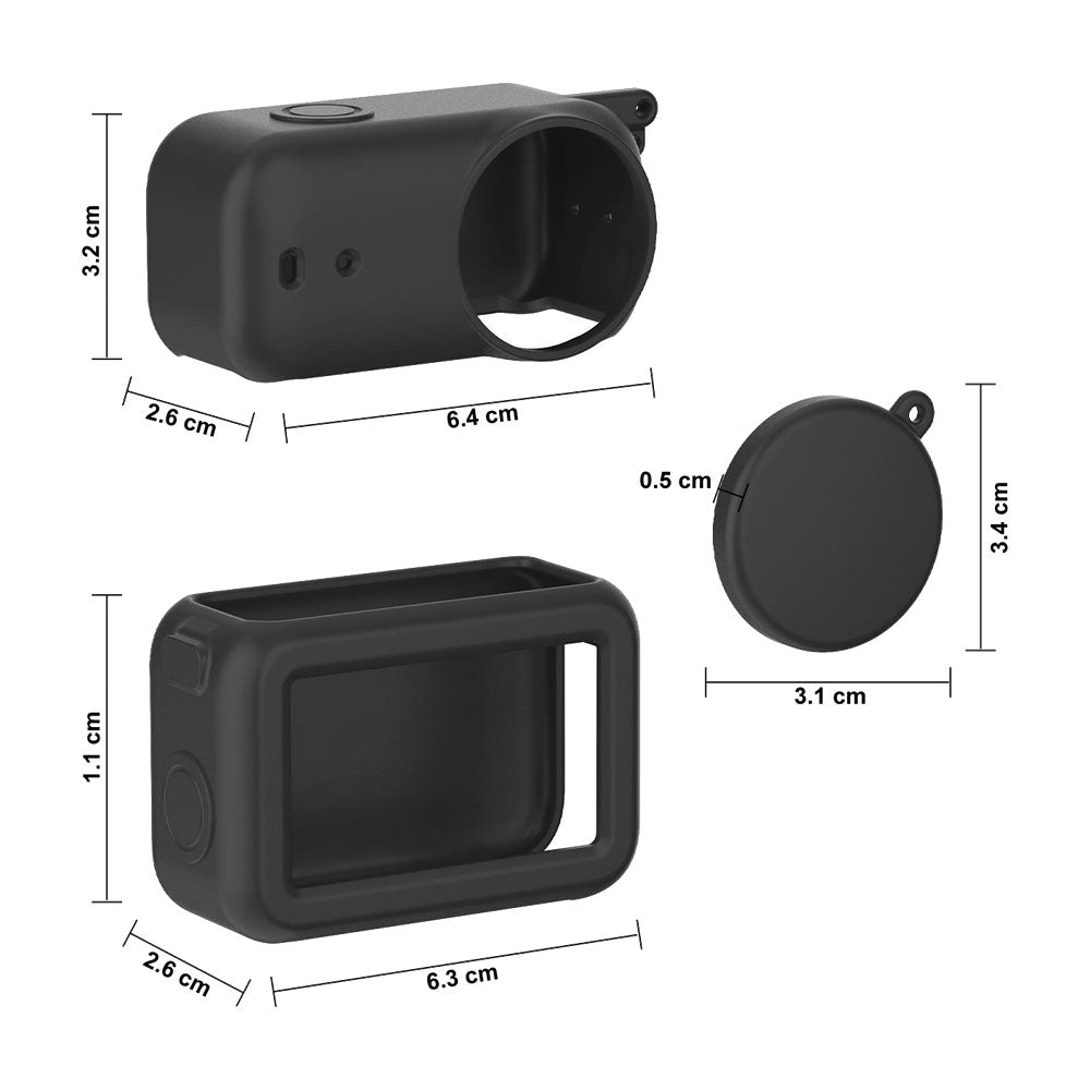 Funda Silicón y Tapa Lente Para Osmo Nano