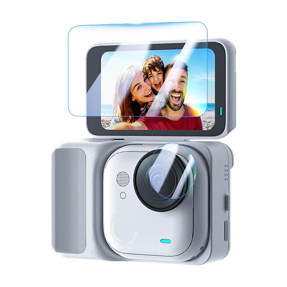 Cristales Templados Pantalla y Lente Protección Para Insta360 Go Ultra