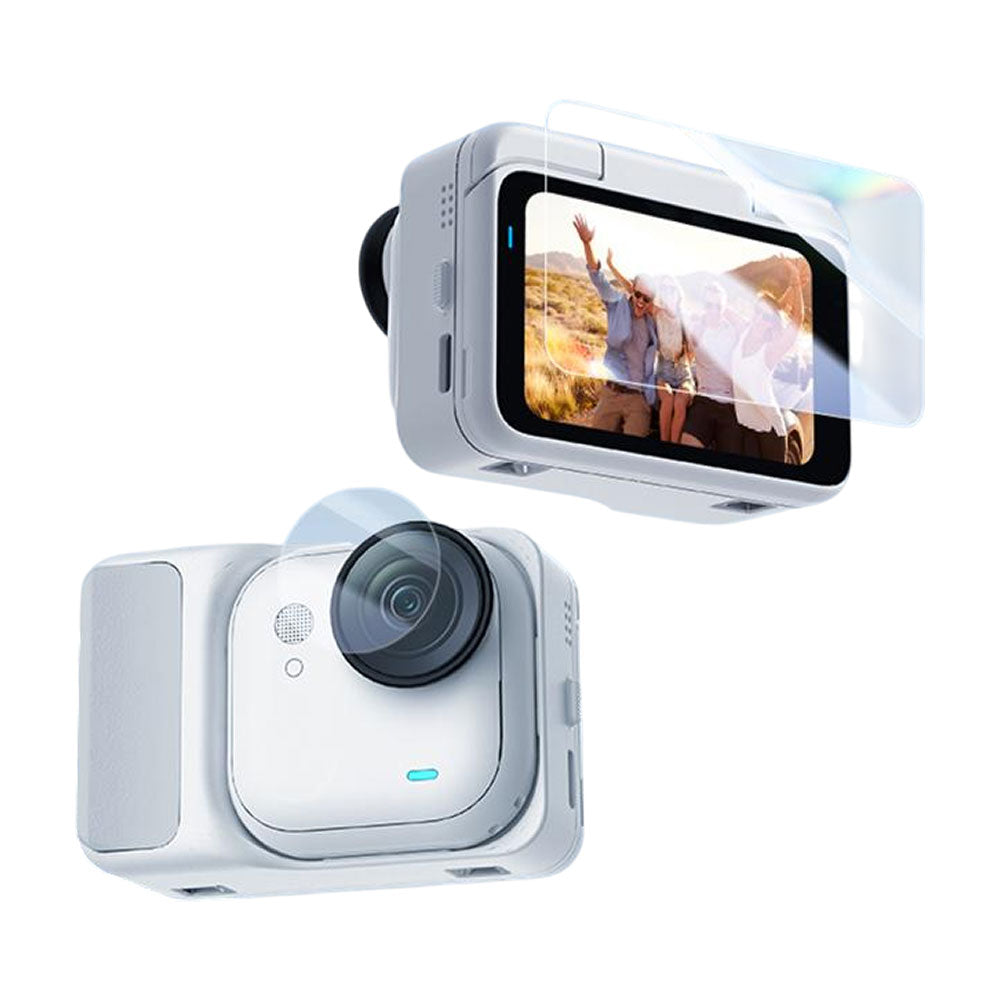 Cristales Templados Pantalla y Lente Protección Para Insta360 Go Ultra
