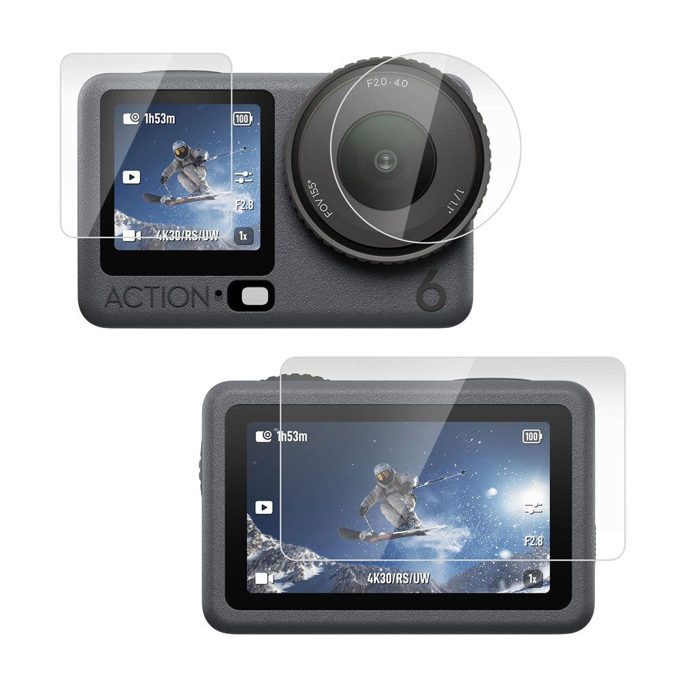 Cristales Templados Pantallas y Lente Protección Para Osmo Action 6