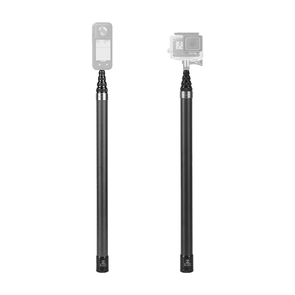 Monopod Selfie Stick 3 Metros Fibra de Carbono Invisible Compatible Insta360 GoPro MAX Cámaras 360