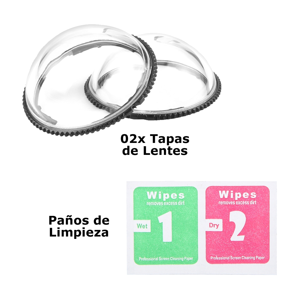 Tapas Protectoras Lentes Transparentes Compatible Insta360 X4