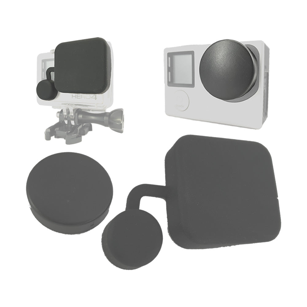 Tapas Lente y Carcasa Compatible GoPro Hero 4 3+ 2014 +LCD